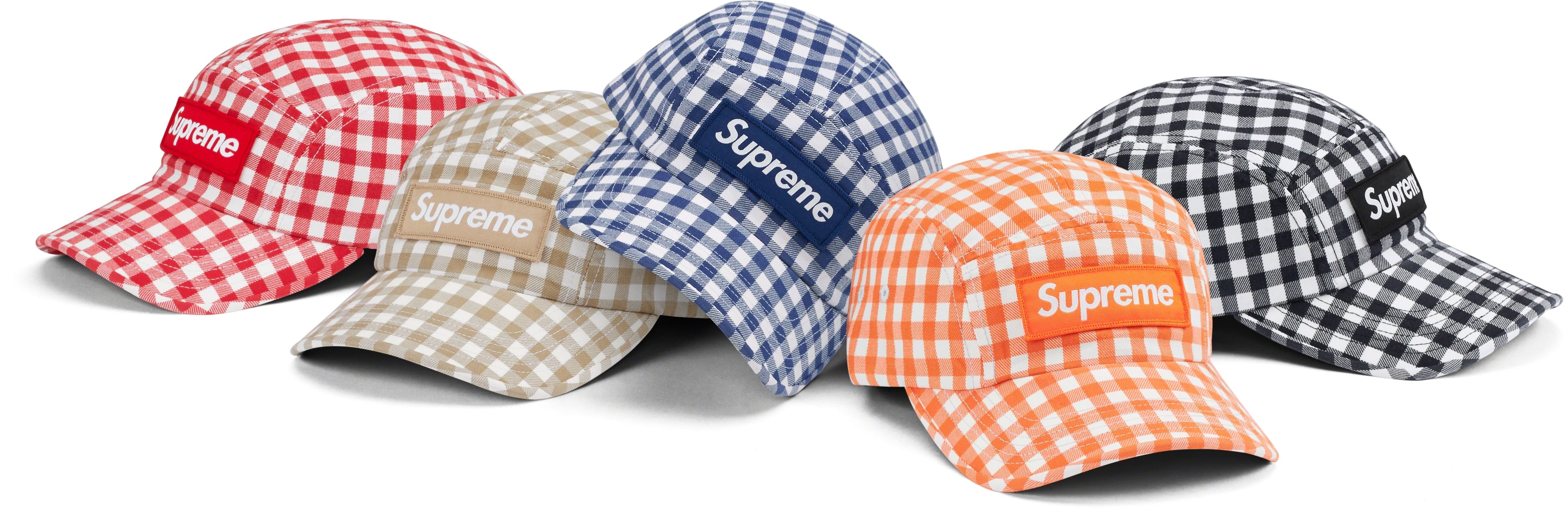 Gingham Camp Cap